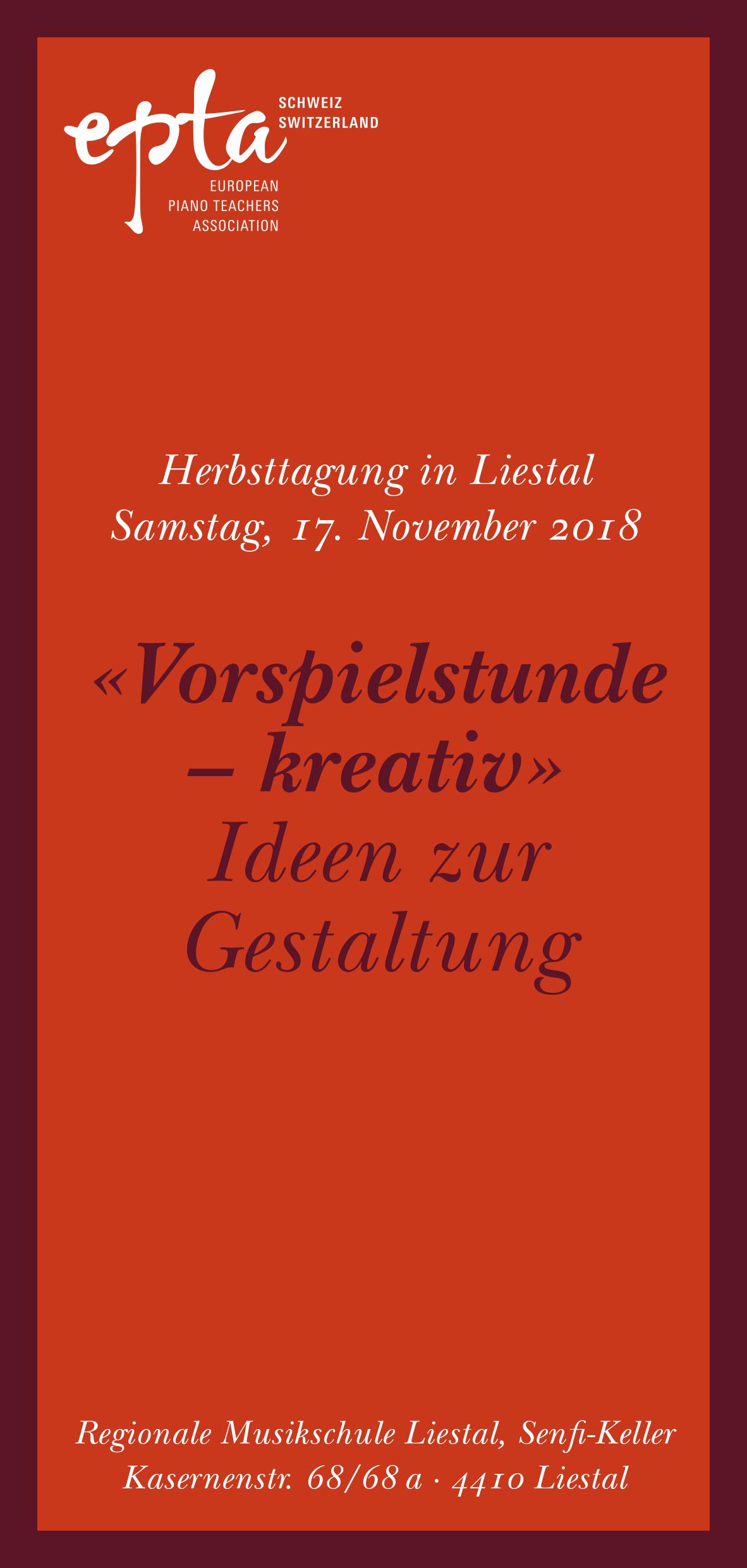 Herbsttagung 2018